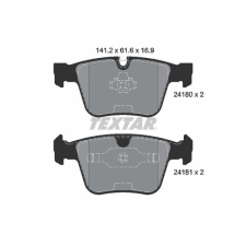 TEXTAR fékbetétkészlet, tárcsafék TEXTAR 2418001 autóalkatrész