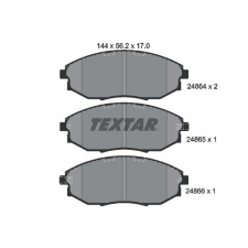 TEXTAR fékbetétkészlet, tárcsafék TEXTAR 2486401 autóalkatrész