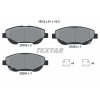 TEXTAR fékbetétkészlet, tárcsafék TEXTAR 2500601