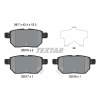TEXTAR fékbetétkészlet, tárcsafék TEXTAR 2501601