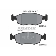 TEXTAR fékbetétkészlet, tárcsafék TEXTAR 2542901 autóalkatrész