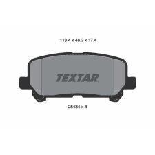 TEXTAR fékbetétkészlet, tárcsafék TEXTAR 2543403 autóalkatrész