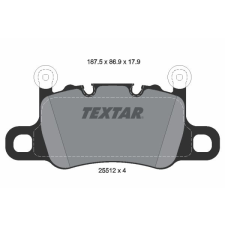 TEXTAR fékbetétkészlet, tárcsafék TEXTAR 2551201 autóalkatrész