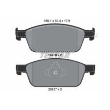 TEXTAR fékbetétkészlet, tárcsafék TEXTAR 2573601 autóalkatrész