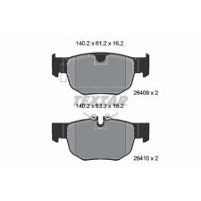 TEXTAR fékbetétkészlet, tárcsafék TEXTAR 2640901 autóalkatrész