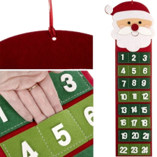 Textil adventi naptár Mikulással adventi kalendárium