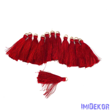  Textil bojt 4cm 12db/cs - Bordó dekorációs kellék