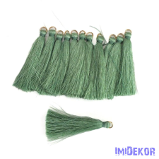  Textil bojt 6cm 12db/cs - Menta dekorációs kellék