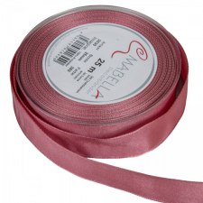  Textil szalag hagyományos drótos rózsaszín 25mmx25m dekorációs kellék