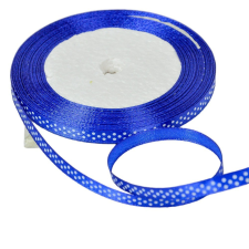  Textil szalag pöttyös sötét kék 6mmx22m dekorációs kellék
