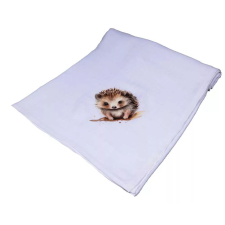  Textil tetra kifogó süni mintával 140*140cm babatörülköző, kifogó