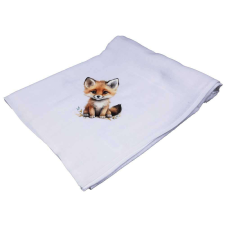 Textil tetra kifogó-törölköző kisróka mintával 140x140cm babatörülköző, kifogó