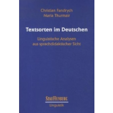  Textsorten im Deutschen – Christian Fandrych,Maria Thurmair idegen nyelvű könyv