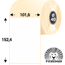 Tezeko 101,6 * 152,4 mm, öntapadós műanyag etikett címke (1000 címke/tekercs) etikett