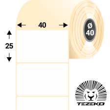 Tezeko 40 * 25 mm-es, 1 pályás visszaszedhető papír etikett címke (2800 címke/tekercs) etikett