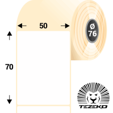 Tezeko 50 * 70 mm, 2 pályás, öntapadós termál etikett címke (4000 címke/tekercs) etikett