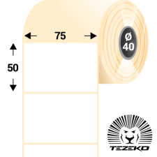 Tezeko 75 * 50 mm, öntapadós papír etikett címke (1400 címke/tekercs) etikett
