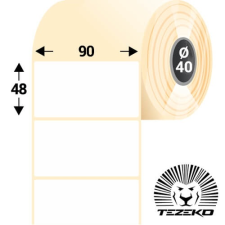 Tezeko 90 * 48 mm, öntapadós termál etikett címke (800 címke/tekercs) etikett