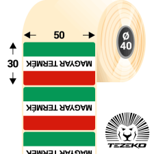 Tezeko Magyar Termék etikett címke, 50 * 30 mm-es (1000 db/tekercs) etikett