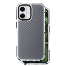 TFO Acrylic Carbon tok iPhone 16 - fekete tok és táska