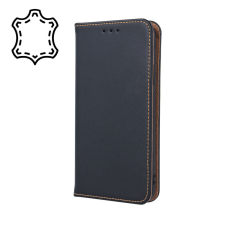 TFO Geniune Leather Smart Pro könyvtok iPhone 15 - fekete tok és táska