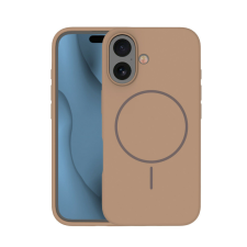 TFO Silicone Thin MagSafe-kompatibilis tok iPhone 16 Plus - barna tok és táska