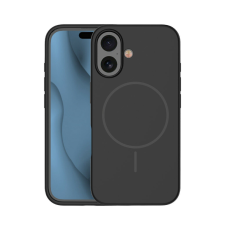 TFO Silicone Thin MagSafe-kompatibilis tok iPhone 16 Plus - fekete tok és táska