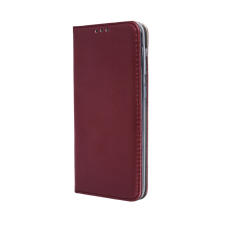 TFO Telefontok Samsung Galaxy S24 FE - Smart Magnetic burgundy szilikon keretes mágneses könyvtok tok és táska