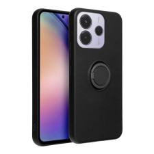 TFO Telefontok Xiaomi Redmi Note 14 5G - Grip fekete szilikon tok, kitámasztó ujjgyűrűvel tok és táska
