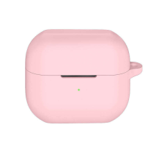 THD Szilikon védőtok Samsung Galaxy Buds3 Pro, Samsung Galaxy Buds3, Rózsaszín, Hurokkal fülhallgató, fejhallgató tok