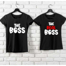  The boss-The real boss-páros póló ajándéktárgy