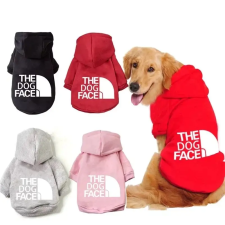  The Dog Face Outdoor stílusú kapucnis Kutyapulóver nagyoknak is 5XL Rózsaszín kutyaruha