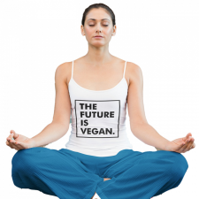  The future is vegan - Női Spagetti Top atléta, trikó