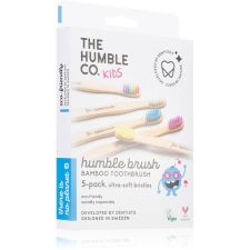 The Humble Co. Brush Kids bambuszos fogkefe ultra gyenge gyermekeknek 5 db fogkefe