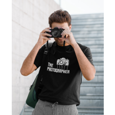  The Photographer fekete póló egyedi ajándék