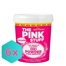 The Pink Stuff folteltávolító por, színes ruhákhoz 1kg KARTON - 6db tisztító- és takarítószer, higiénia