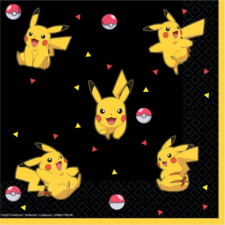 The Pokémon Company Pokémon Thunder szalvéta 16 DARABOS, 33x33 cm party kellék