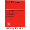 The University of Chicago Press Meaning and Necessity | Rudolf Carnap