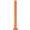 TheAssGasm Flippy – puha vibráló dildó, 47 x 3,5 cm