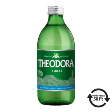 THEODORA Ásványvíz Theodora eldobható üveges, 0,33l, dús, DRS díjas üdítő, ásványviz, gyümölcslé
