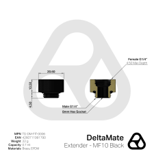  Thermal Grizzly DeltaMate Extender - MF10 Black (TG-DM-FIT-0006) hűtés