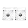 Thermaltake CT120 Reverse ARGB Sync PC Cooling Fan White (2-Fan Pack) CL-F175-PL12SW-A