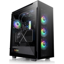  Thermaltake Divider 500 TG ARGB táp nélküli ablakos MT Mini Tower számítógépház fekete számítógép ház