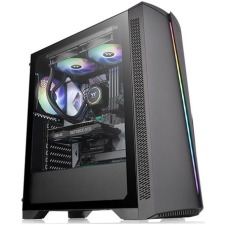  Thermaltake H350 Tempered Glass RGB táp nélküli ablakos Mid Tower számítógépház fekete számítógép ház