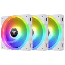 Thermaltake SWAFAN EX12 RGB TT Premium Edition 3 darabos szett vezérlővel fehér hűtés