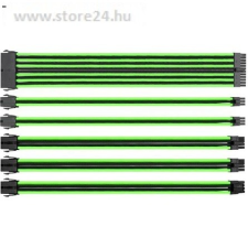 Thermaltake TtMod Sleeve moduláris tápkábel kit 0.3m fekete-zöld kábel és adapter