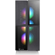 Thermaltake Versa T26 TG ARGB/Black/Win/SPCC/Tempered Glass*1/120mm ARGB Fan*3 számítógép ház