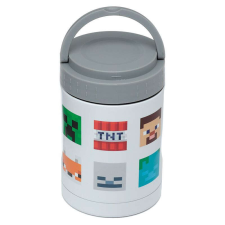 Thermo Ételhordó 500ml, Fém - Minecraft Skinek uzsonnás doboz