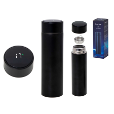 Thermos bögre smart LED kijelzővel, 500ml fekete termosz