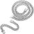 THO Szett Cuban Silver Iced Out, unisex, rozsdamentes acélból, nyaklánc 50 cm, karkötő 20 cm